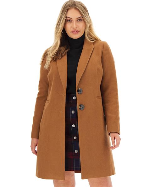 women's camel coat single breasted.